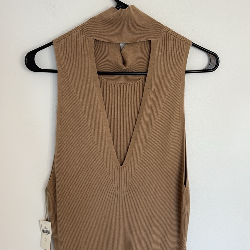 Anthropologie Mock Neck Midi Ribbed Dress - Picture 9 of 11